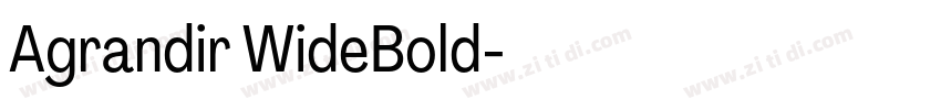 Agrandir WideBold字体转换